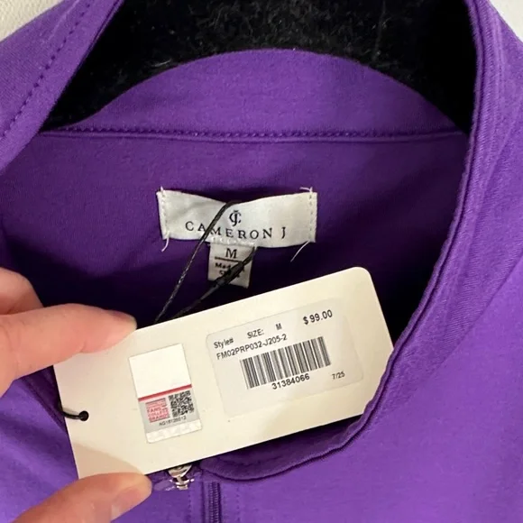 [NWT] Cameron J TCU Quarter Zip - Men's Medium